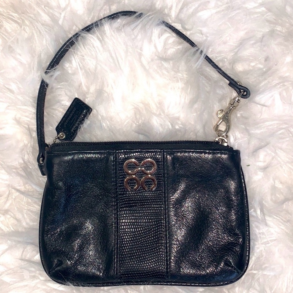 Coach Leather Wristlet Clutch
